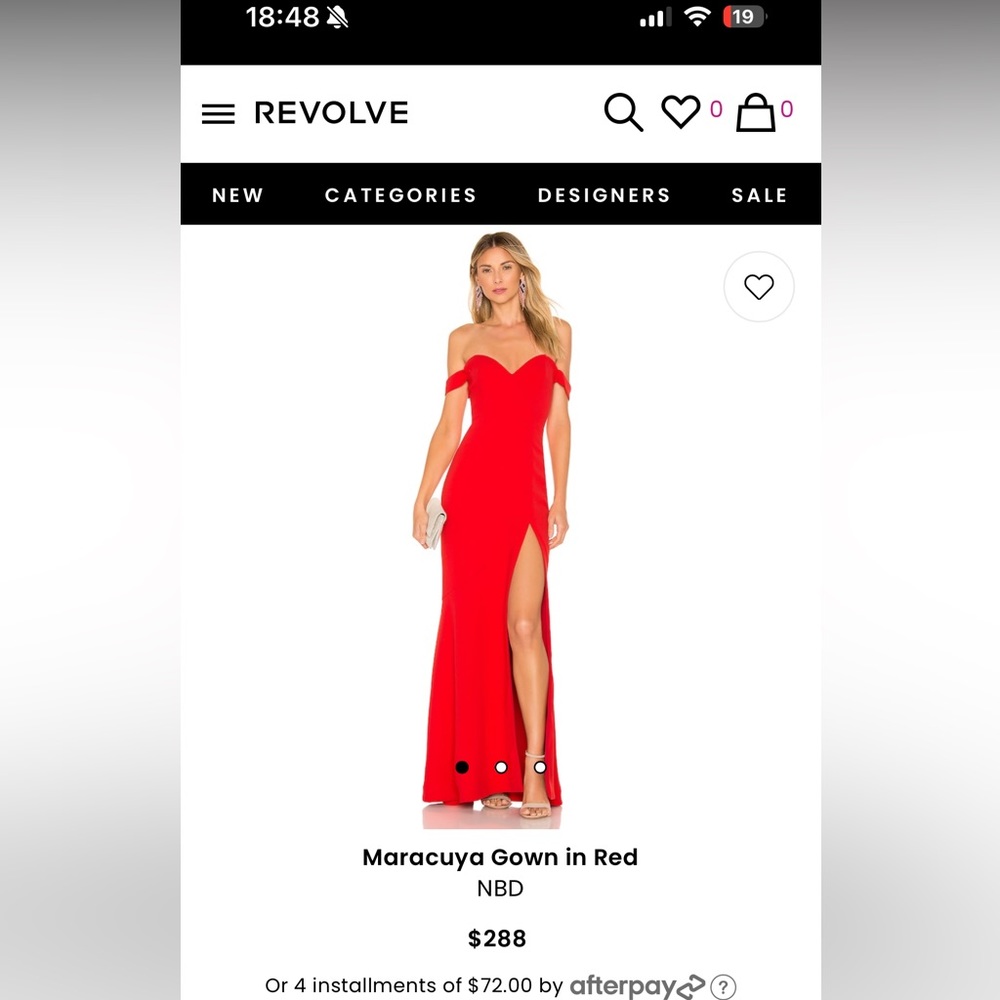 REVOLVE Maracuya Gown In Red